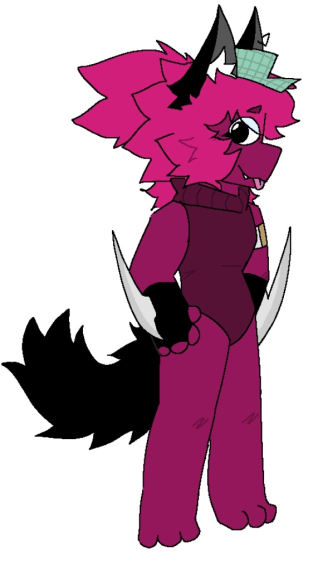 Magenta canine character